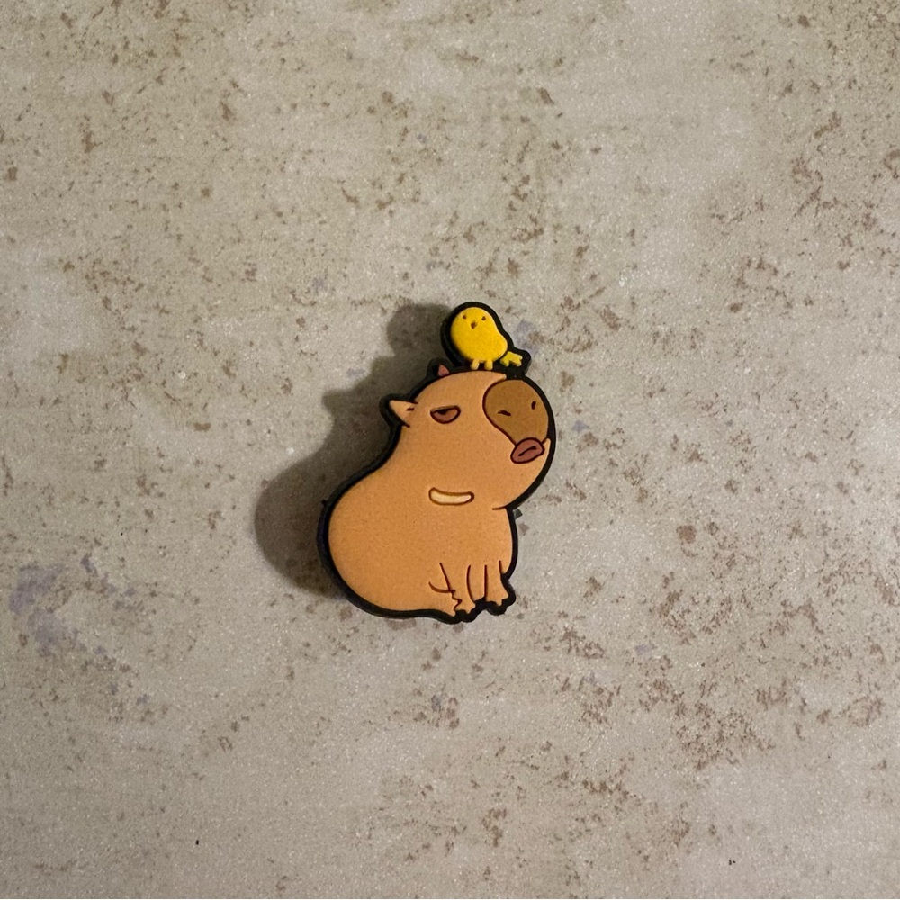 5/$15 CROCS jibbitz shoe charm Cute Capybara and Bird